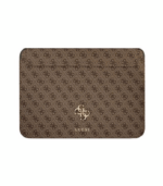 Guess Computer Sleeve 4G With Big Metal Logo GUCS13G4GFBR Brown