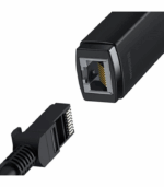 Baseus Lite Series Ethernet Adapter Type-C to RJ45 LAN Port 100Mbps WKQX000201 Black - Image 2