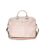Guess PU 4G Big Logo Computer Bag Pink