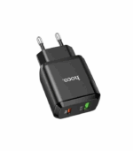 Hoco Favor Dual Port PD20W QC3.0 Charger N5 EU Black - Image 2