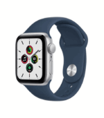 Apple Watch Series SE GPS 44mm Blue Aluminum Case With Blue Sport Band MKQ43