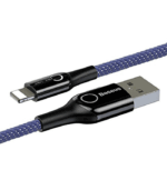 Baseus C-shaped Light Intelligent Power-Off Cable CALCD-05 purple - Image 2
