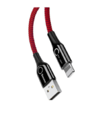 Baseus C-shaped Light Intelligent Power-Off Cable CALCD-09 red - Image 2