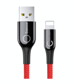 Baseus C-shaped Light Intelligent Power-Off Cable CALCD-09 red