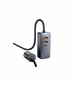 Baseus Share Together PPS Multi-port Fast Car Charger With Extension Cord 120W CCBT-A0G Grey - Image 2