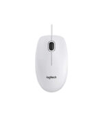 Logitech Corded Mouse B100 White
